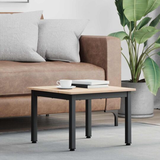 Masă de cafea natural 50 x 50 x 36 cm Lemn de pin masiv