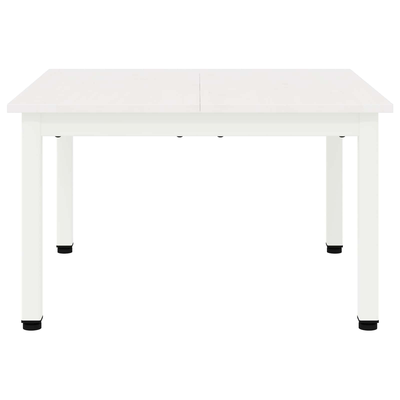 Masă de cafea Alb 60 x 60 x 36 cm Lemn de pin masiv - imagine 5