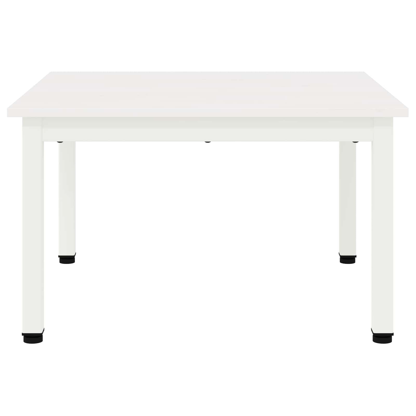 Masă de cafea Alb 60 x 60 x 36 cm Lemn de pin masiv - imagine 6