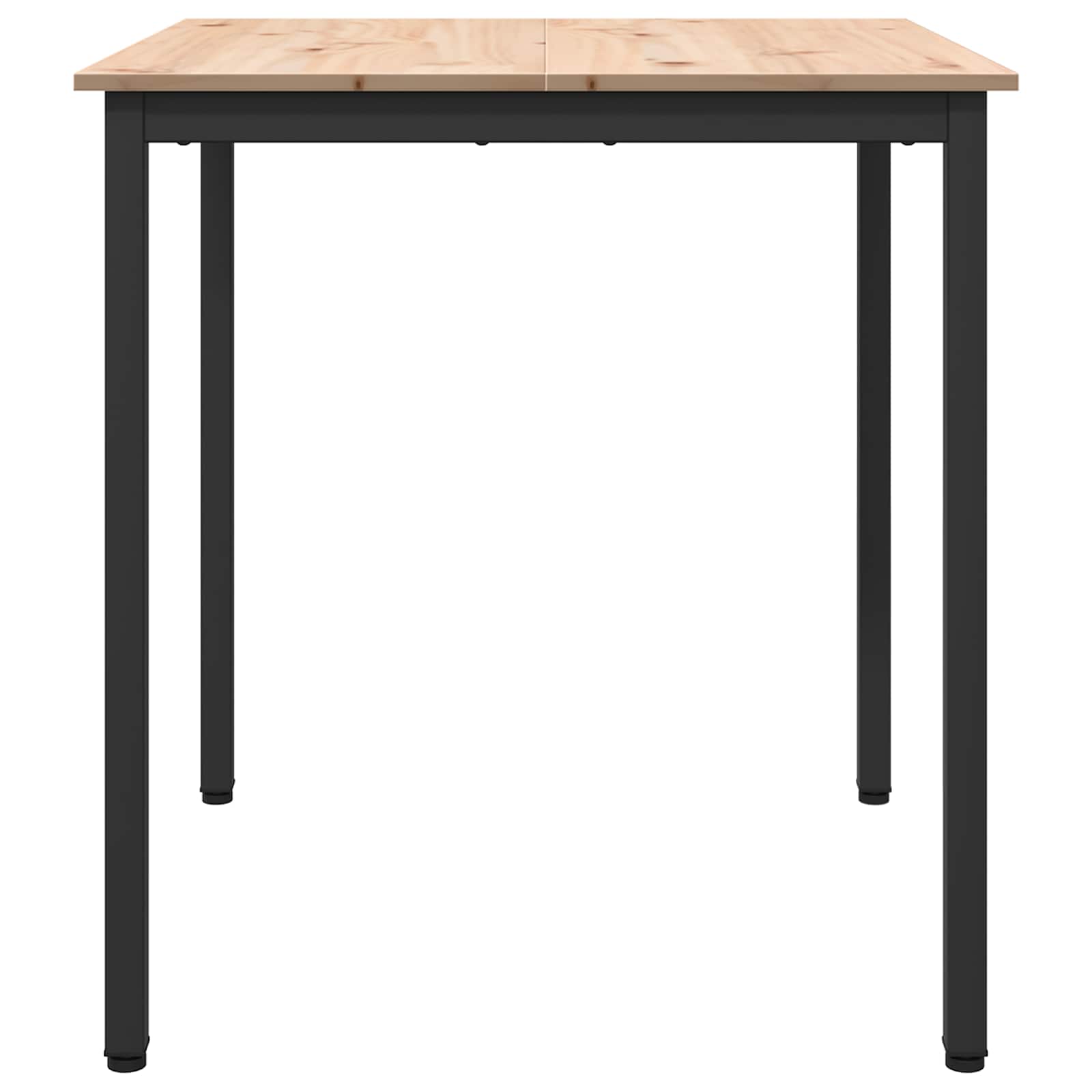 Masă de dining natural 70 x 70 x 75 cm Lemn de pin masiv - imagine 5