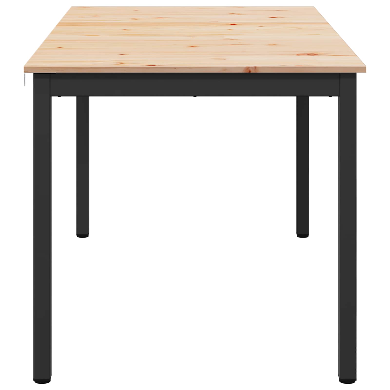 Masă de dining natural 150 x 90 x 75 cm Lemn de pin masiv - imagine 6