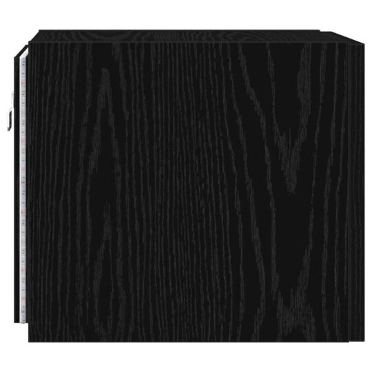 893639 10 Dulap TV de perete Stejar Negru 30,5 x 35 x 30 cm Lemn compozit 893639 10