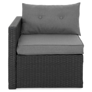 10 MARTI Set mobilier terasă/grădină, fotoliu braț stânga, fotoliu braț dreapta, 2 taburete și măsuță 10