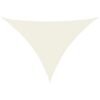 Pânză parasolar crem 5x7x7 m, țesătură oxford, triunghiular