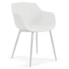 PACO Set mobilier terasă/grădină, 3 scaune alb