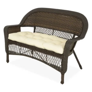 35 2 BARBARA Set mobilier terasă/grădină, 2 fotolii, canapea și măsuță maro/bej 35 2