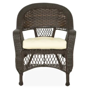 36 2 BARBARA Set mobilier terasă/grădină, 2 fotolii, canapea și măsuță maro/bej 36 2