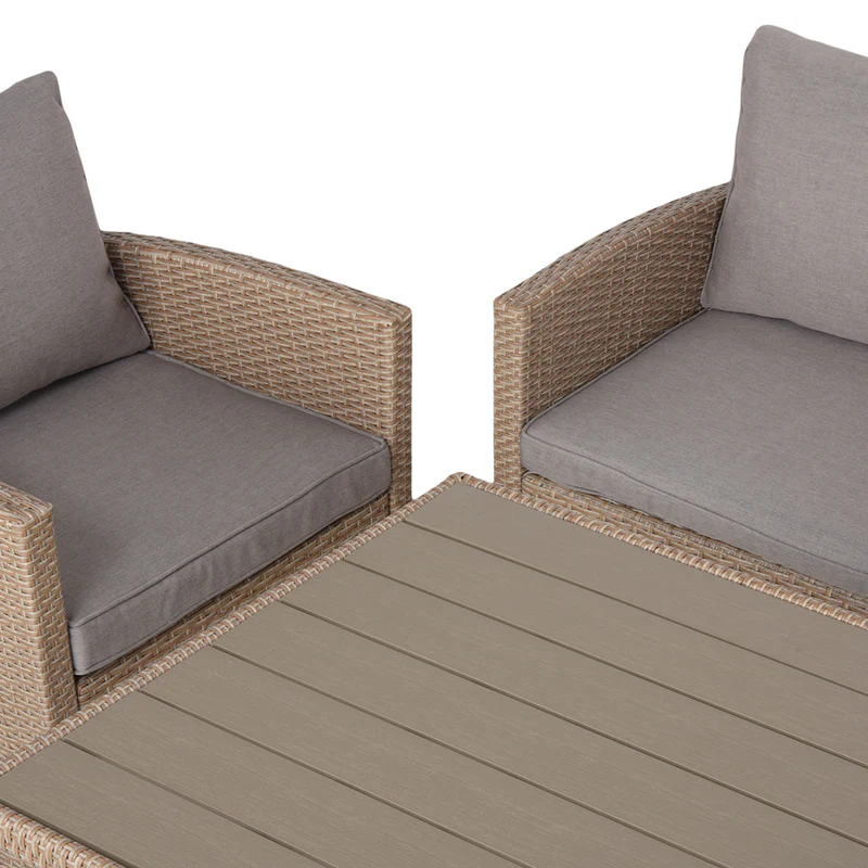 BAXTER Set mobilier terasă/grădină, 2 fotolii, canapea și masă BAXTER Set mobilier terasă/grădină, 2 fotolii, canapea și masă - imagine 7