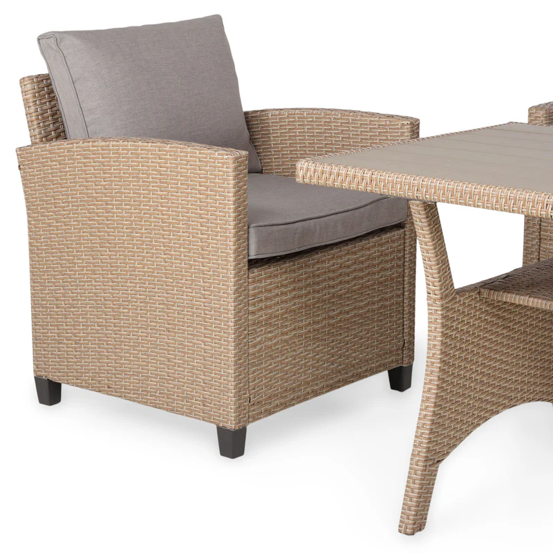 4 4 BAXTER Set mobilier terasă/grădină, 2 fotolii, canapea și masă BAXTER Set mobilier terasă/grădină, 2 fotolii, canapea și masă - imagine 4