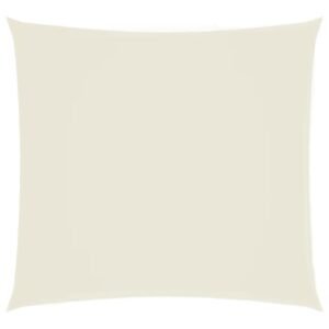 Pânză parasolar, crem, 6x6 m, țesătură oxford, pătrat