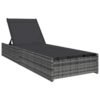 Șezlong Gri 200.5 x 70 x 75 cm poliratan