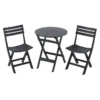 ICARDI Set mobilier terasă/grădină, 2 scaune și masă pliabile