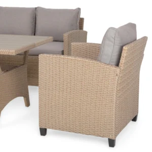 5 4 BAXTER Set mobilier terasă/grădină, 2 fotolii, canapea și masă 5 4