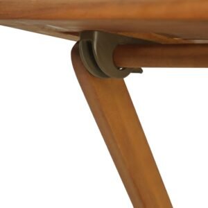 69 3 Set bistro pliabil cu perne, 3 piese, lemn masiv de acacia 69 3