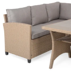 9 4 BAXTER Set mobilier terasă/grădină, colțar 4 piese cu spațiu depozitare 9 4