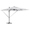 Umbrela Roma Alb 286 x 284 x 270 cm Aluminiu și poliester