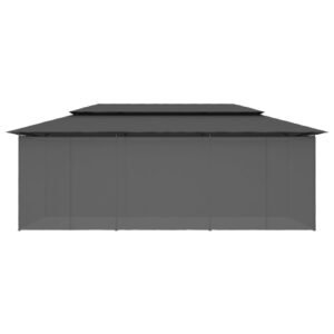 42 1 Pavilion cu perdele, antracit, 600 x 298 x 270 cm 42 1