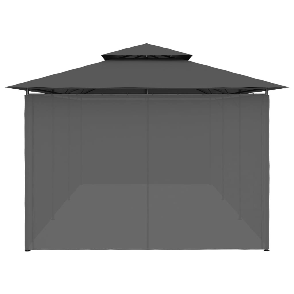 43 1 Pavilion cu perdele, antracit, 600 x 298 x 270 cm Pavilion cu perdele, antracit, 600 x 298 x 270 cm - imagine 6